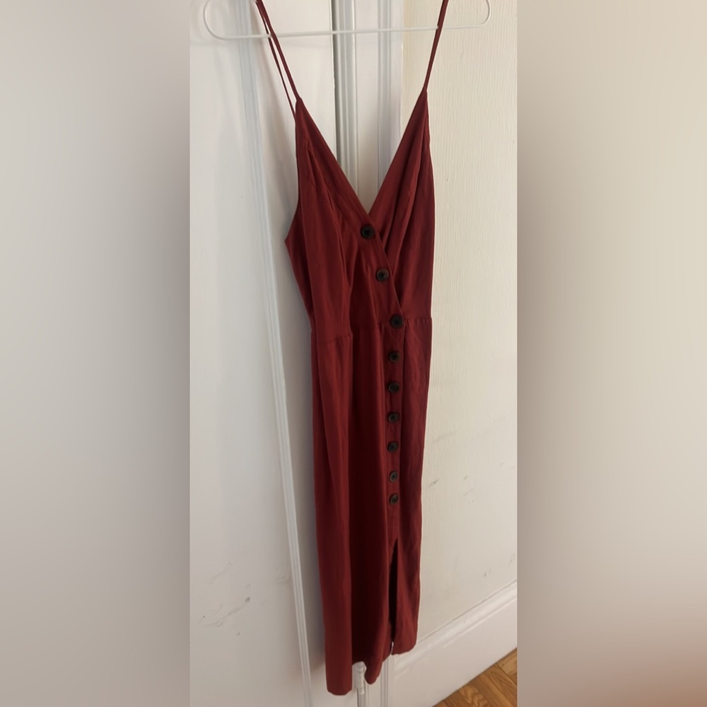 Urban outfitters linen midi dress